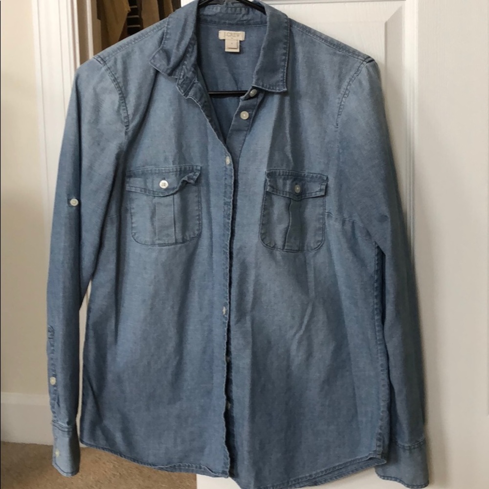 J crew denim button up - Picture 1 of 3